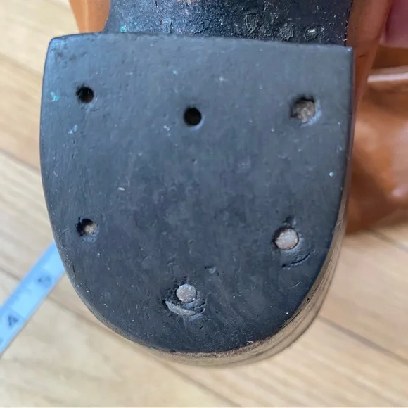 Tony Lama Tan Leather Heeled Boots - Picture 15 of 16